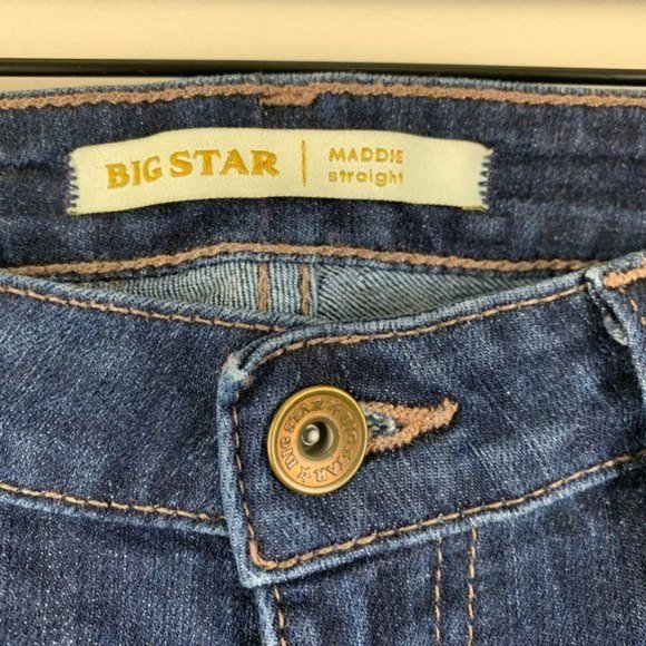 Big Star Maddie Straight Stretch Jeans in Dark Wash - Size 25L - Picture 7 of 10